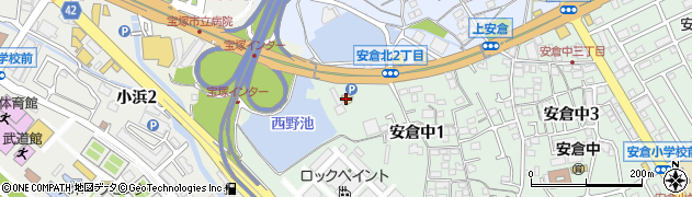 マクドナルド宝塚インター店周辺の地図