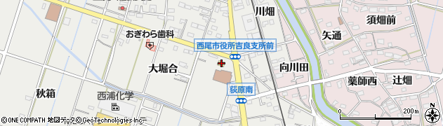 愛知県西尾市吉良町荻原桐杭8周辺の地図