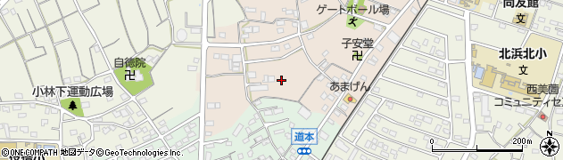 静岡県浜松市浜名区道本周辺の地図