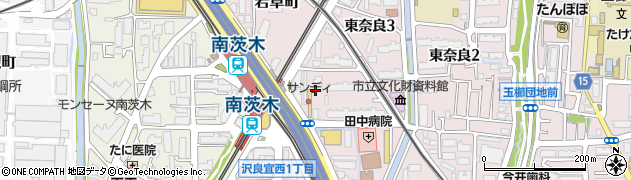 茨木市立駐輪場南茨木駅前自転車駐車場周辺の地図