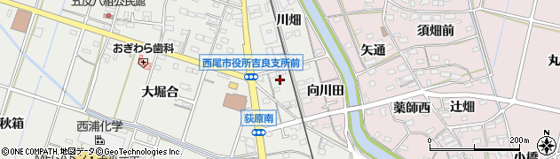 愛知県西尾市吉良町荻原桐杭56周辺の地図