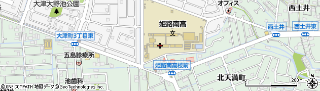 兵庫県立姫路南高等学校周辺の地図