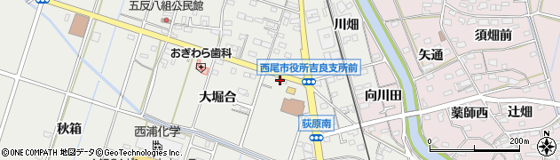 愛知県西尾市吉良町荻原桐杭2周辺の地図