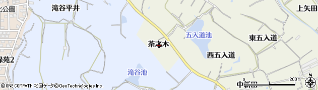 愛知県知多郡美浜町上野間茶之木周辺の地図