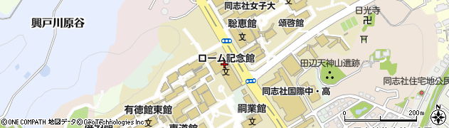 同志社大学・京田辺校地カウンセリングセンター学生相談係周辺の地図