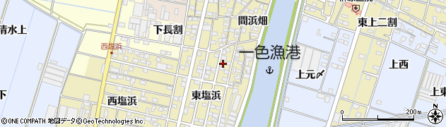 愛知県西尾市一色町一色東塩浜62周辺の地図
