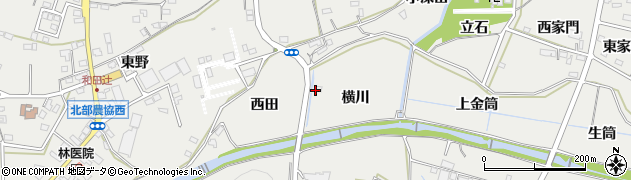 愛知県豊橋市石巻本町（横川）周辺の地図