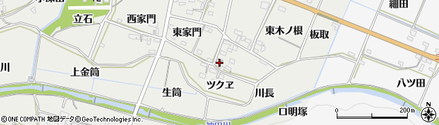 愛知県豊橋市石巻本町西木ノ根33周辺の地図