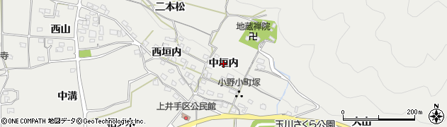 京都府井手町（綴喜郡）井手（中垣内）周辺の地図