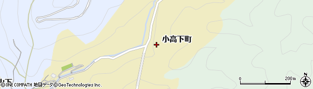 岡山県高梁市小高下町周辺の地図