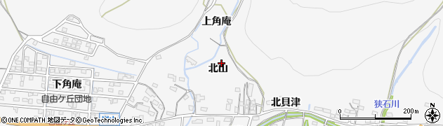 愛知県豊橋市嵩山町（北山）周辺の地図