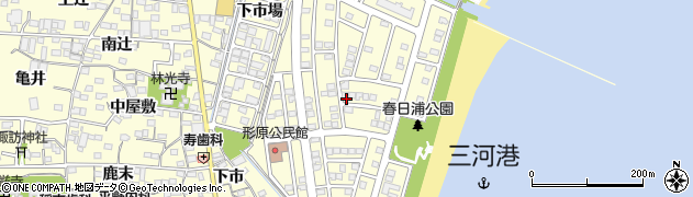 愛知県蒲郡市形原町（春日浦）周辺の地図