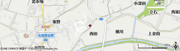 愛知県豊橋市石巻本町（西田）周辺の地図