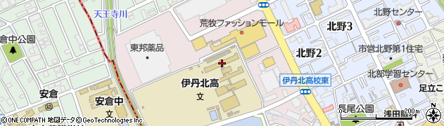 兵庫県立伊丹北高等学校周辺の地図