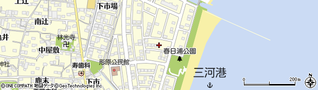 愛知県蒲郡市形原町春日浦10周辺の地図