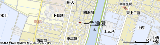愛知県西尾市一色町一色東塩浜70周辺の地図
