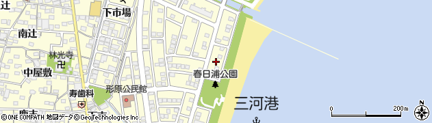 愛知県蒲郡市形原町春日浦2周辺の地図