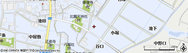 愛知県豊橋市下条東町（小堀）周辺の地図