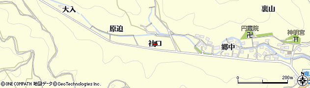 愛知県西尾市東幡豆町（社口）周辺の地図