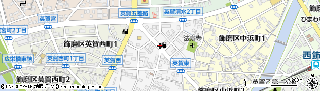 兵庫県姫路市飾磨区英賀東町1丁目周辺の地図