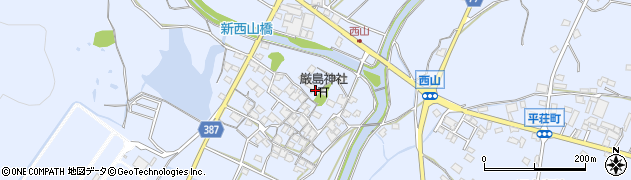 兵庫県加古川市平荘町（西山）周辺の地図