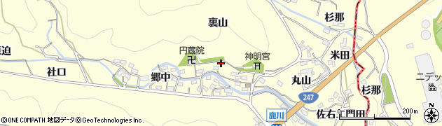 愛知県西尾市東幡豆町（裏山）周辺の地図
