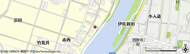 愛知県西尾市一色町大塚下古新98周辺の地図