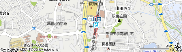 アズナス山田店周辺の地図