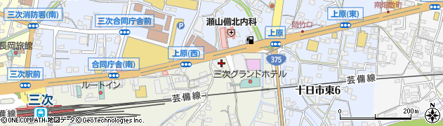 長浜ラーメン博多屋 三次店周辺の地図