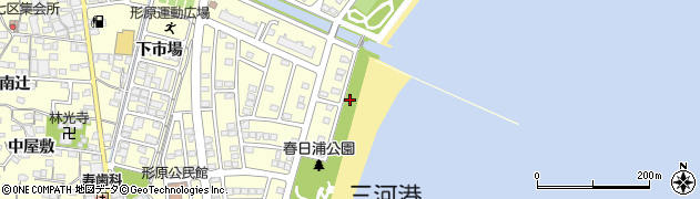 愛知県蒲郡市形原町春日浦4周辺の地図