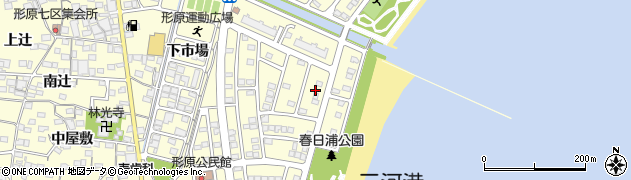 愛知県蒲郡市形原町春日浦6周辺の地図