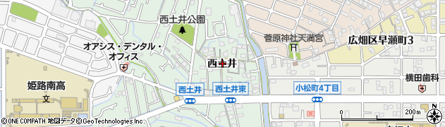 兵庫県姫路市大津区西土井61周辺の地図