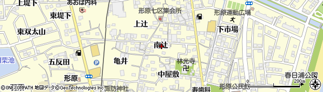 愛知県蒲郡市形原町南辻周辺の地図