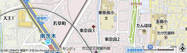 茨木市立公民館・集会場東奈良公民館周辺の地図