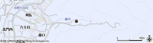 愛知県西尾市西幡豆町轟周辺の地図