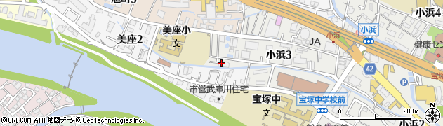 グローバル宝塚小浜管理室周辺の地図