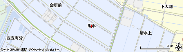 愛知県西尾市一色町小薮（用水）周辺の地図