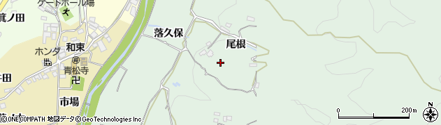 京都府和束町（相楽郡）門前（尾根）周辺の地図