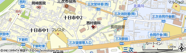 西村歯科医院周辺の地図