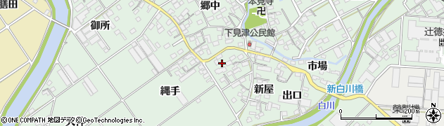 愛知県豊川市御津町下佐脇周辺の地図