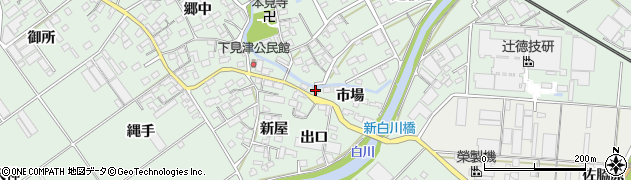 愛知県豊川市御津町下佐脇市場44周辺の地図
