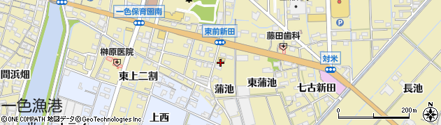 愛知県西尾市一色町対米蒲池37周辺の地図