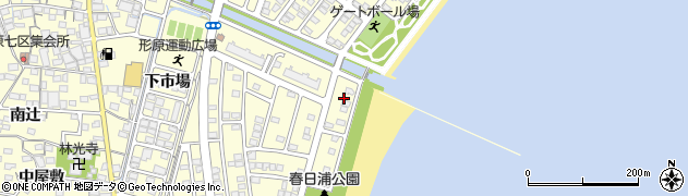 愛知県蒲郡市形原町春日浦1周辺の地図