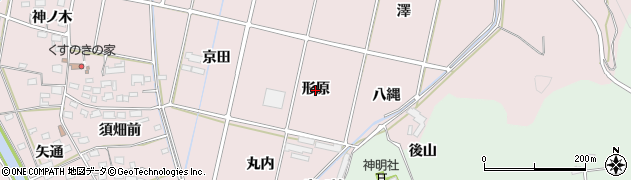愛知県西尾市吉良町饗庭（形原）周辺の地図