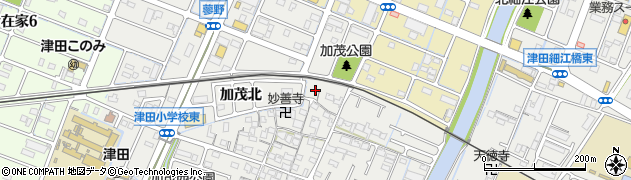 加茂北公園周辺の地図