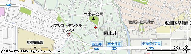 兵庫県姫路市大津区西土井151周辺の地図