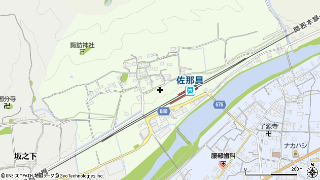 〒518-0011 三重県伊賀市外山の地図
