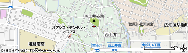 兵庫県姫路市大津区西土井153周辺の地図