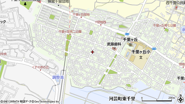 〒510-0302 三重県津市河芸町千里ケ丘の地図