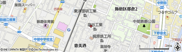兵庫県姫路市飾磨区恵美酒周辺の地図
